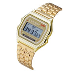 Orologio Digitale LED F91W con Cinturino in Acciaio – Unisex Multifunzione Sport ed Eleganza