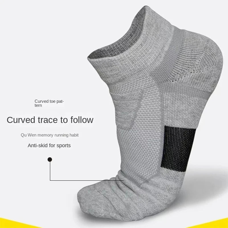 Calzini Sportivi Traspiranti a Rete con Spugna – Set 3 Paia per Running, Trekking e Sport