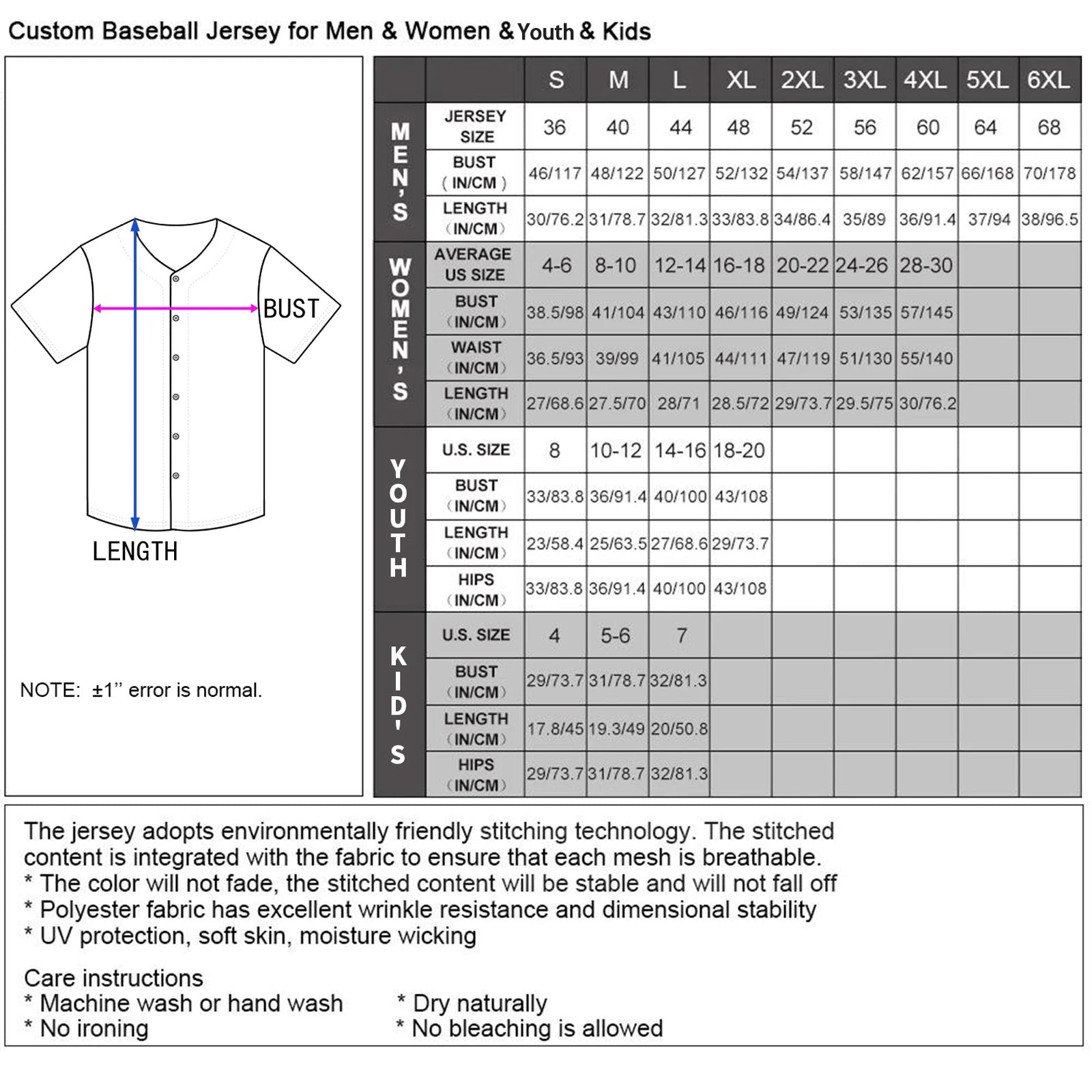 Cameroon Baseball Jersey – Custom Name & Number, City Skyline Design