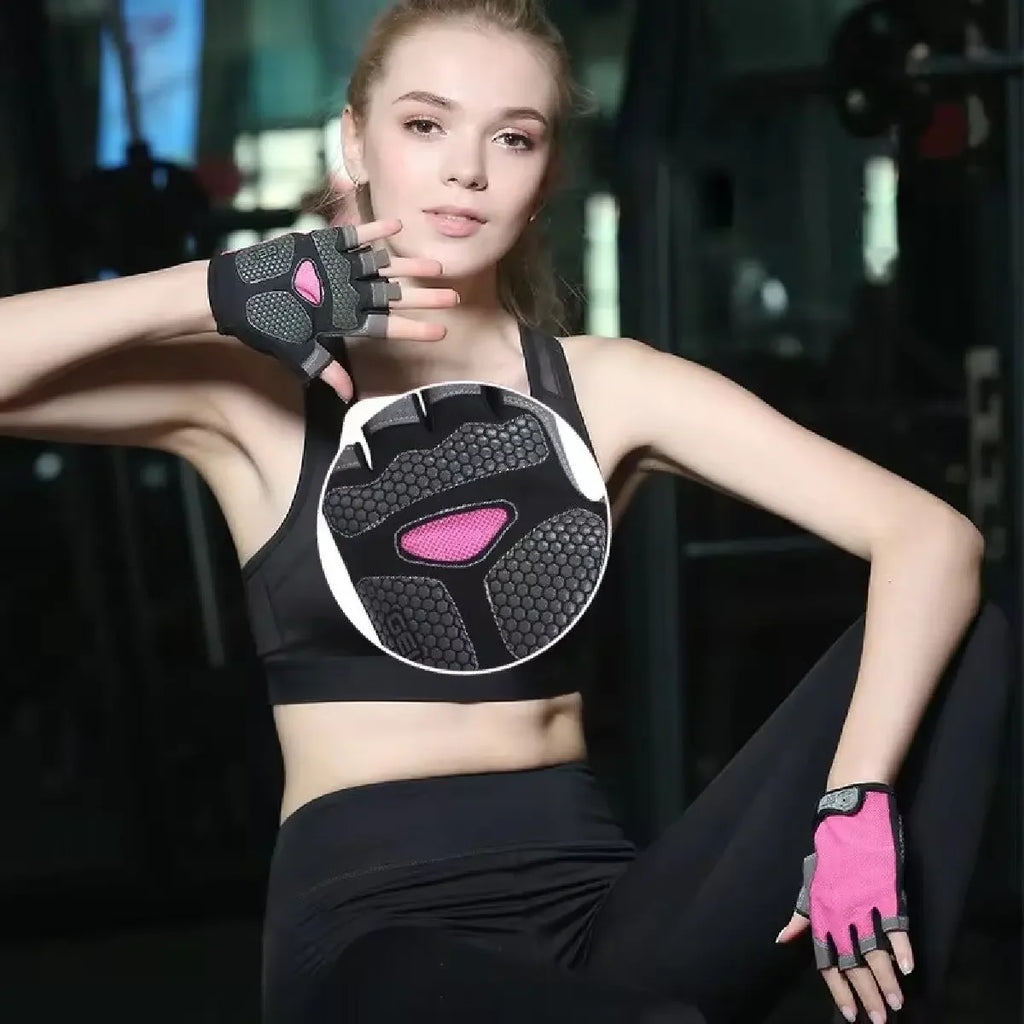 Guanti Senza Dita Traspiranti Antiscivolo – Unisex per Palestra, Ciclismo, Pesca e Sport Outdoor