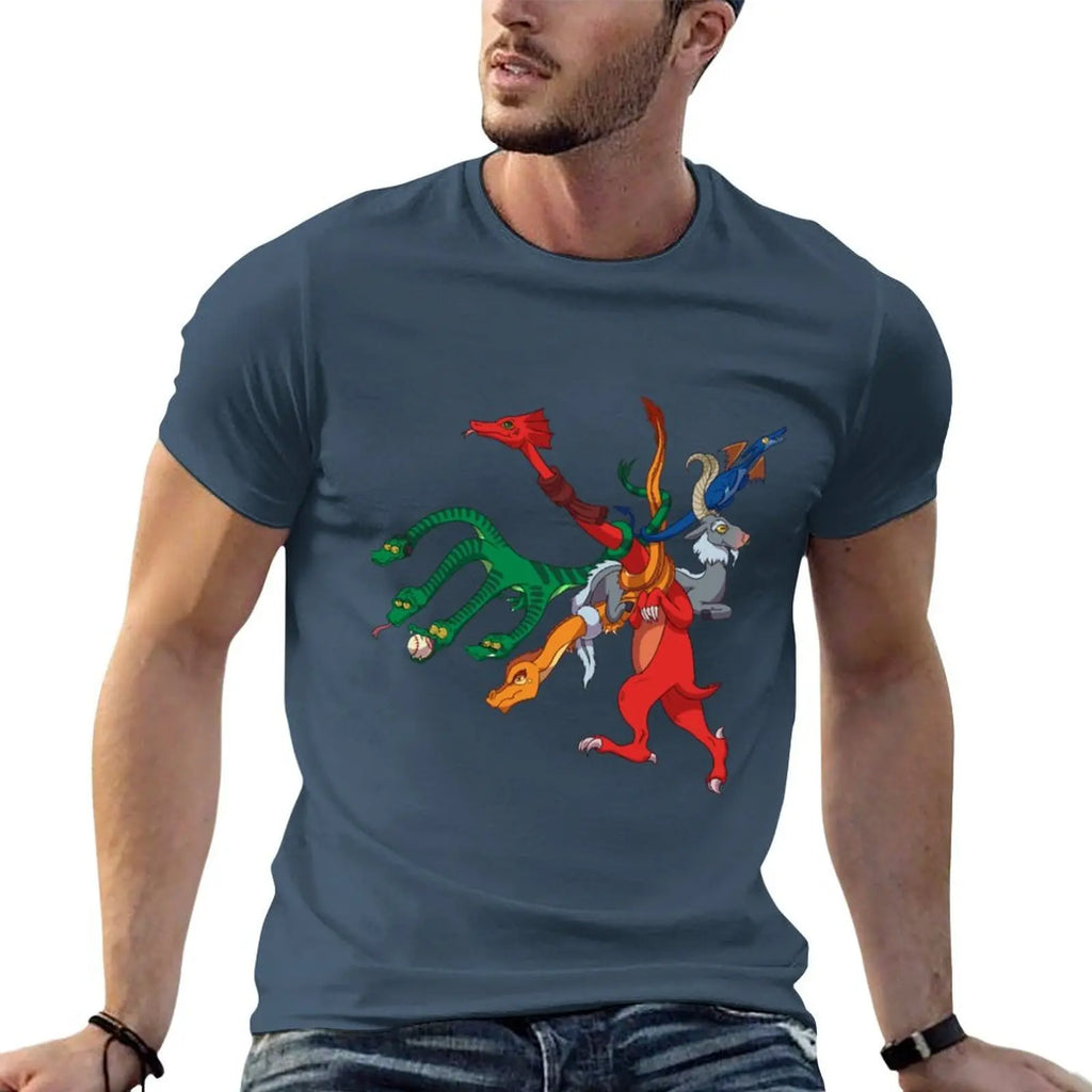 Dragon Print Classic T-Shirt – Men's Casual Tee