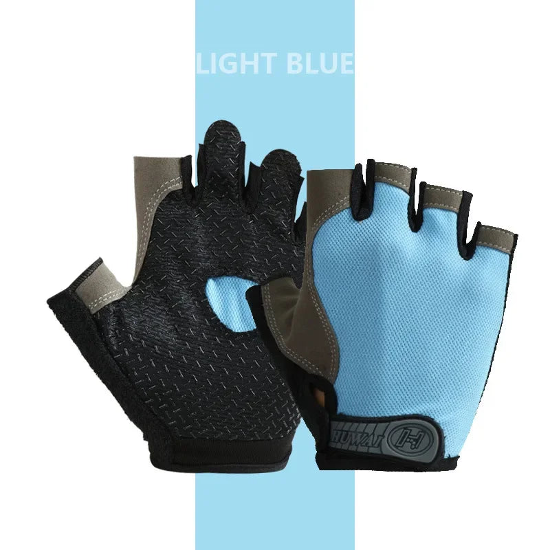 Guanti Senza Dita Traspiranti Antiscivolo – Unisex per Palestra, Ciclismo, Pesca e Sport Outdoor